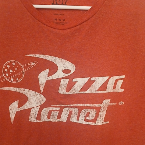 Make Offer!  Red Pizza Planet Graphic Tee - Picture 3 of 3